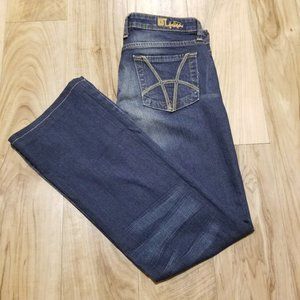 KUT From The Kloth Blue Jeans 6 Womens Dark Wash Western Boho Chic 32x31 EUC
